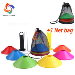 8/10pcs Soccer Discs Bucket Marker Training Sign Flat Cones Marker Discs 019