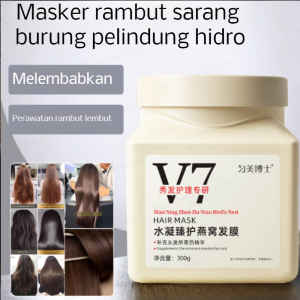Masker Rambut Penutup Rambut Birds Nest Gel Hydrating Memperbaiki Rambut Kering Halus Dan Lembut Mencegah Keriting Masker Rambut Tanpa Penguapan Perawatan Rambut