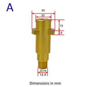 Pressure Washer G-un Lance Ba-yonet Adapter Snow Foam Lance Adapter High Pressure Car Washer Foam G-un Nozzle Connector for Karcher