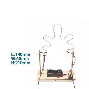 DIY STEM Educational Toy Assembly Wooden Puzzle Cross Fire Line Physical Circuit Experiment