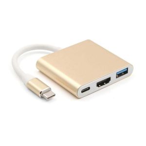 JTKE 4K Type-C To HDMI HD Adapter Cables USB 3.1 Converter USB C Type To USB 3.0/HDMI/Type C Charger Adapter for MacBook Huawei