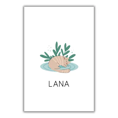 FTLP | Personalized All Purpose Gift Tags | Sleepy Cat