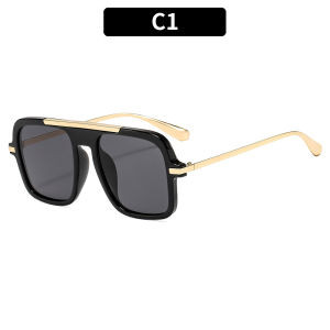 Fashionable Square Aviator Sunglasses Trendy and Unique Womens Internet Celebrity Sunglasses High-end Sun Glasses