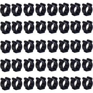 40Pcs Storage Organizers Display Holder Billiards Cue Locating Clip Holder for Garage Wall Mount Fishing Rod Rack