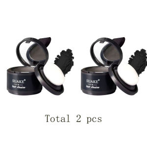 （Buy 1 Take 1）SUAKE Hair Shadow Powder Quick Concealer Hairline Black/Dark Brown Waterproof Hairline Shadow Powder Hair Root Concealer White Hair Colour Dye Hair Shadow