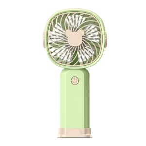 Cute Mini Handheld Fan With USB Charging And 3-Level Adjustable Wind Speed