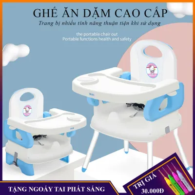 Ghế ăn dặm cho bé ghế ăn dặm gấp gọn mặt ghế có các hốc để thức ăn tiện lợi bảo hành 12 tháng lỗi đổi mới trong 7 ngày đầu nhận hàng