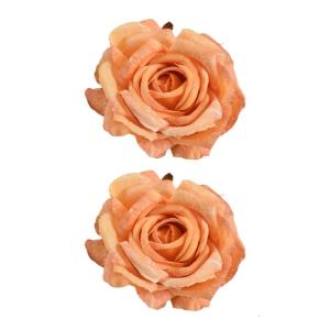 2Pieces Artificial Rose Flower Curtain Holders Elegant Floral Window Decoration With Friendly Fabric Curtain Holdbacks
