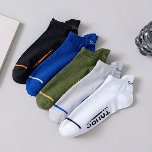 FS 5 pcs Random KS90 Kaos Kaki Pria Semata Kaki Fashion Kaos Kaki Pendek Ankle Sock