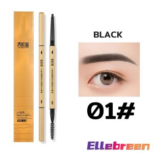 ELLE Natural Waterproof Lasting Eyebrow Pencil with Brush Double Heads Eyebrow Pencil