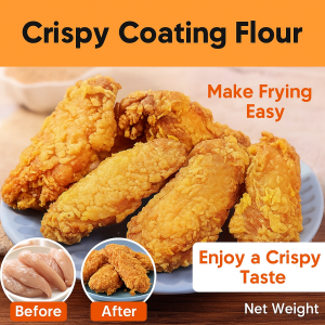 Crispy and non-greasy fried chicken with special coating powder suitable for families all year round. Suitable for men and women who pursue delicious food. Crispy convenient and fast.