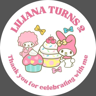 50 PCS Birthday Stickers Personalized Birthday Stickers Customised Girls Birthday Stickers