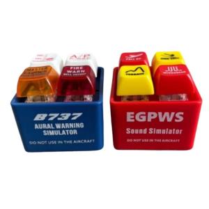 Aircraft Pilot Safety Alarm Keychain LED Light Airplanes Alert Keychain Pilot Ornament Alert Keychain