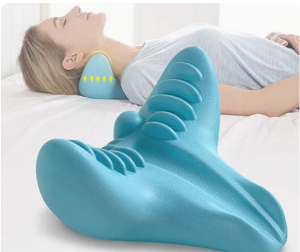 Maxxgym Portable gravity finger pressure neck multifunctional cervical pillow shoulder health massage pillow instrument home yoga rest Neck Massage Pillow Neck Stretcher Shoulder Relaxer Cervical Spine Alignment Traction Device Pillow For Body Muscle Pain