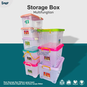 [Packing Dus] Kontainer Box Murah Plastik 45 35 30 25 18 15 10 8 Liter Container Penyimpanan Serbaguna bpa free