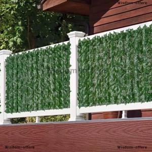 [COD] Wisdom-offere Artificial Ivy Hedge Green Leaf Fence Panels Faux Privacy Fence Screen For Home Outdoor Garden Balcony Decoration 0.5X3m