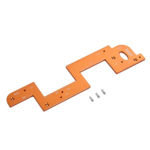 SUTAN Aluminum Alloy Cabinet Door Slotted Template Muiti Size Adaptation Handle Free Embedded Handle Slotting Template Smooth R20/R25 Arc Angle No Handle Slotting Mold Wood Working Tool