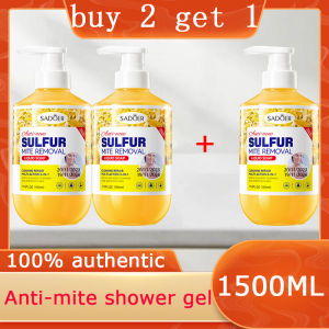 100% Effective Acne-Clearing Body Wash Sulfur Body Wash Antibacterial Acne-Clearing Moisturizing Repairing Gentle and Non-Skin-Damaging 硫磺沐浴露抗菌肥皂止痒祛痘保湿修复肌肤抗菌顺滑肌肤温和 Gel mandian sulfur pelembap anti-gatal jerawat