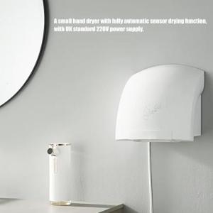 Automatic Hand Dryer 220V Small Commercial with Fast Speed Airflows ABS Construction Suitable for Efficient Drying