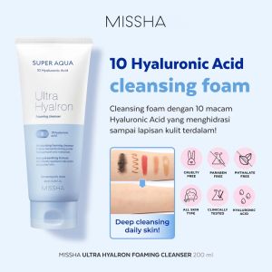 MISSHA Super Aqua Ultra Hyalron Cleansing Foam 200ml