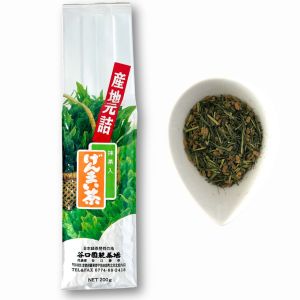 Genmaicha Tea with Matcha 200g by Marukou Taniguchien - High Quality Japanese Genmai Tea made in Uji Kyoto Japan (Ujicha)