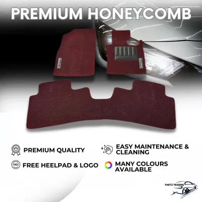 Premium Customized Honey Comb Car Mats (Available for Single Driver & Whole Sets [Front and Rear])