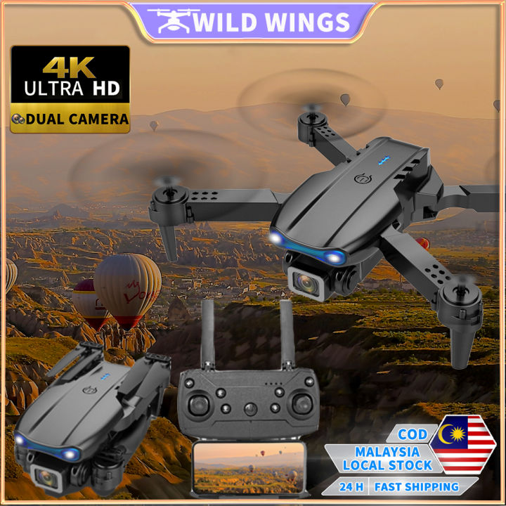 K3 E99 Drone Dual Camera Dual Battery Obstacle Avoidance RC Quadcopter ...