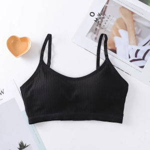 INTIMA Thread Suspender Bra for Women Full Cup Cotton School Girls Bralette Tube Top Wireless Daily Underwear