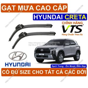 Gạt Mưa Kính Lái Cao Cấp Hyundai Creta Cặp G.ạt Mưa Kính Lái Hyundai Creta Có Đ.ủ Size Cho Các Đời Xe Hyundai Creta