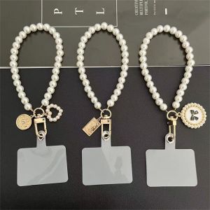 SEJUE4373 Dệt thủ công Thời trang Chống mất Vòng đeo tay điện thoại di động  dây chuyền điện thoại Dây cầm tay Dây đeo cổ tay ngọc trai Dây đeo ngọc trai Dây đeo điện thoại di động Dây đeo ngọc trai ngắn