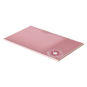 LINSBAYWU Quick-drying Kitchen Drain Mat Non-slip Foldable Heat Insulation Pad Stylish Soft Rubber Table Placemat for Home