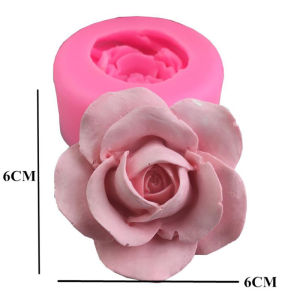 [Alex Do] Hot Sale 3D Flower Rose shape Silicone Fondant Soap Cake Mold Cupcake Baking Tool