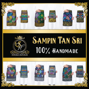 SAMPIN NIKAH TENUN TANGAN PREMIUM WHITE EDITION  [Limited Edition] (Free Gift)