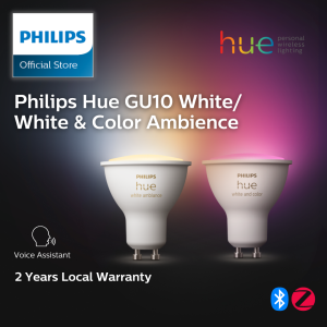 Philips Hue GU10 White Ambience / White and Color Ambiance LED Smart Spot Light (Bluetooth Apple Homekit Google Assistant)