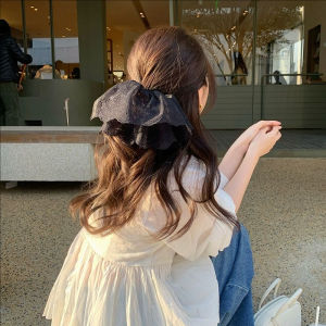 ที่มัดผมสำหรับผู้หญิงกระโปรงลูกไม้ยางยืดที่รัดผมยางรัดผมฝรั่งเศสมัดผมเครื่องประดับผมใหญ่