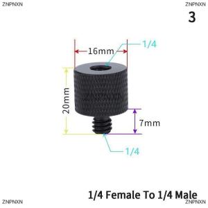 [COD] ZNPNXN 3 8 ถึง1 4 สกรูยึดเกลียวตัวผู้กับตัวเมียตัวแปลงแผ่นยึดขาตั้งกล้อง