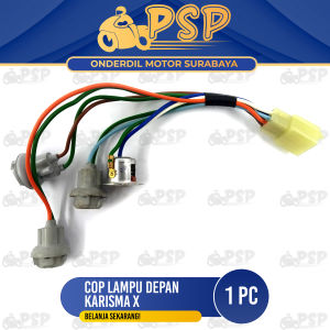 Cop Lampu Depan Karisma X - Pitingan Fitting Fiting Piting Socket Soket Dop Depan Honda Kharisma D