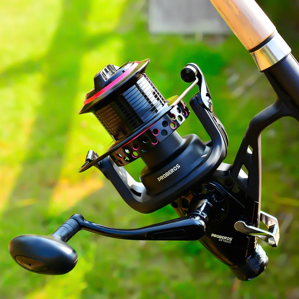 PROBEROS Fishing Reel 12kg-24kg Max Drag Spinning Reel Carp Front and Rear  Drag System Fishing Wheel Ultralight Saltwater Freshwater Fishing  Accessories Gear 3000 4000 5000 6000 7000 8000 Series