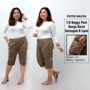 Celana big size jumbo K karet / baggy pant jumbo / celana pendek jumbo / celana big size karet melar / celana santai jumbo / celana kasual bahan big size