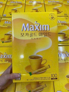 DongSeo Maxim Mocha Gold Mild Instant Coffee Mix 100 Sachets - Korean Mild Flavor