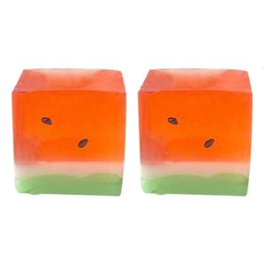 2pcs tái sử dụng dưa hấu đồ chơi giảm căng thẳng bóp Tăng chậm khối băng cảm giác Playset cho người lớn trẻ em giảm lo lắng