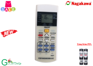 Remote Điều khiển từ xa điều hòa Nagakawa dùng cho các dòng NIS-C NS-C NIS-A NS-A 1 2 chiều Inverter-Hàng tốtmới 100%