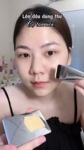 Combo Tán kem nền 3 món: Khay trộn nền kèm Que trộn Cọ tán nền Mút tán nền Cao cấp dùng Makeup