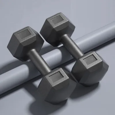 Barbell set men and women home yoga gym PVC dumbbell weight training Dumbbells 2PCS dumbbell set 2KG/3KG/4KG/5KG/6KG/8KG fitness equipment yoga fitness home equipment combination small dumbbell pure iron set dumbbell set fitness equipment