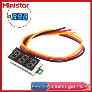 Ministar 1Pc 0.28 Inch DC LED Digital Voltmeter Adjustable DC 0-100V Voltage Meter