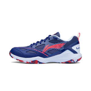 giày cầu lông Li-ning AYTU025-4 mẫu mới màu xanh than phù hợp cả nam và nữ bảo hành 12 tháng êm chân thoáng khí bám sân tốt