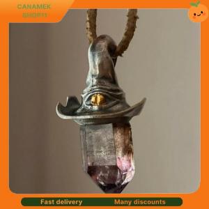 ❣️❣️❣️ Witch Hat Crystal Pendant Necklace Niche Design Unique Simple Artistic Personality Fashion High Sense Pendant Jewelry Bracelet