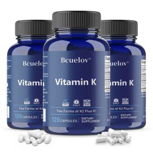 Vitamin K2 (MK-4 & MK-7) Capsules High Absorption Supplement for Bone Density Teeth Joint Cardiovascular & Immune Health2026