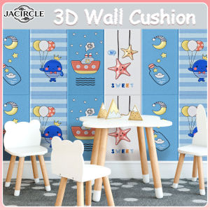 JACIRCLE Baby Safety Self-Adhesive Anti-Collision Wall Padding for Kids 3D Headboard Wall Cushion Sticker  Room Wall Decor
