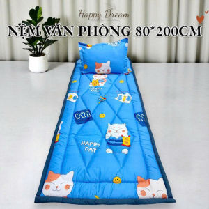 Nệm văn phòng 80*200cm - Nệm trải sàn hỗ trợ lưng thoáng khí dễ gấp gọn và vệ sinh